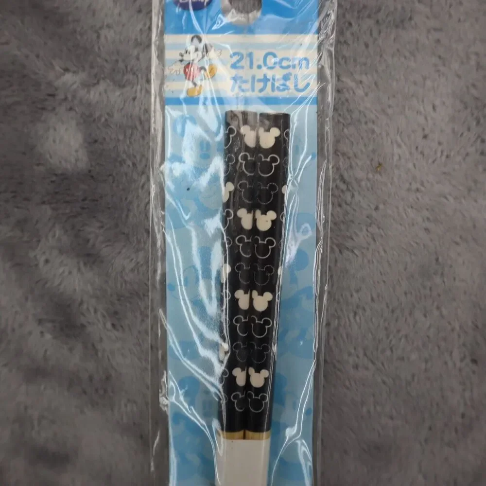 Disney Mickey Bamboo Chopsticks Chopstick 3 - 21cm & 2 - 33cm 5 total packs
